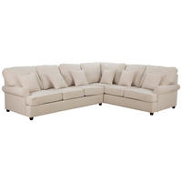 KUTNA GARNITURA tekstil  bež   - bež/crna, Konvencionalno, tekstil/drvo (394/100/245cm) - P & B
