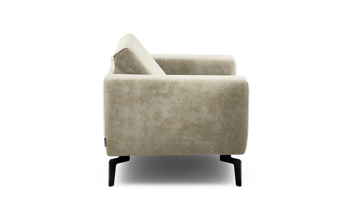 SESSEL Samt Naturfarben    - Schwarz/Naturfarben, Design, Textil/Metall (110/85/86-94cm) - SENSOO