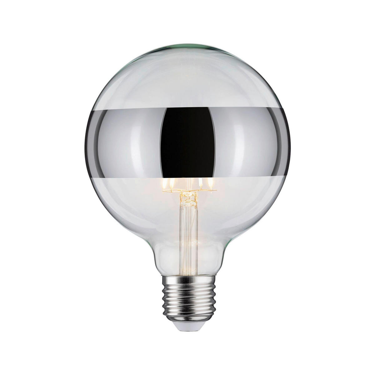 LED-LEUCHTMITTEL   E27 1x6,5W W 640 lm  - Klar/Silberfarben, Basics, Glas (17,4cm) - Paulmann