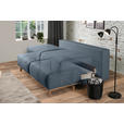 BOXSPRINGSOFA Carla  mit Stoffauswahl, Rücken echt Blau, Grau  - Blau/Grau, Design, Holz/Textil (203/97/107cm) - Dieter Knoll