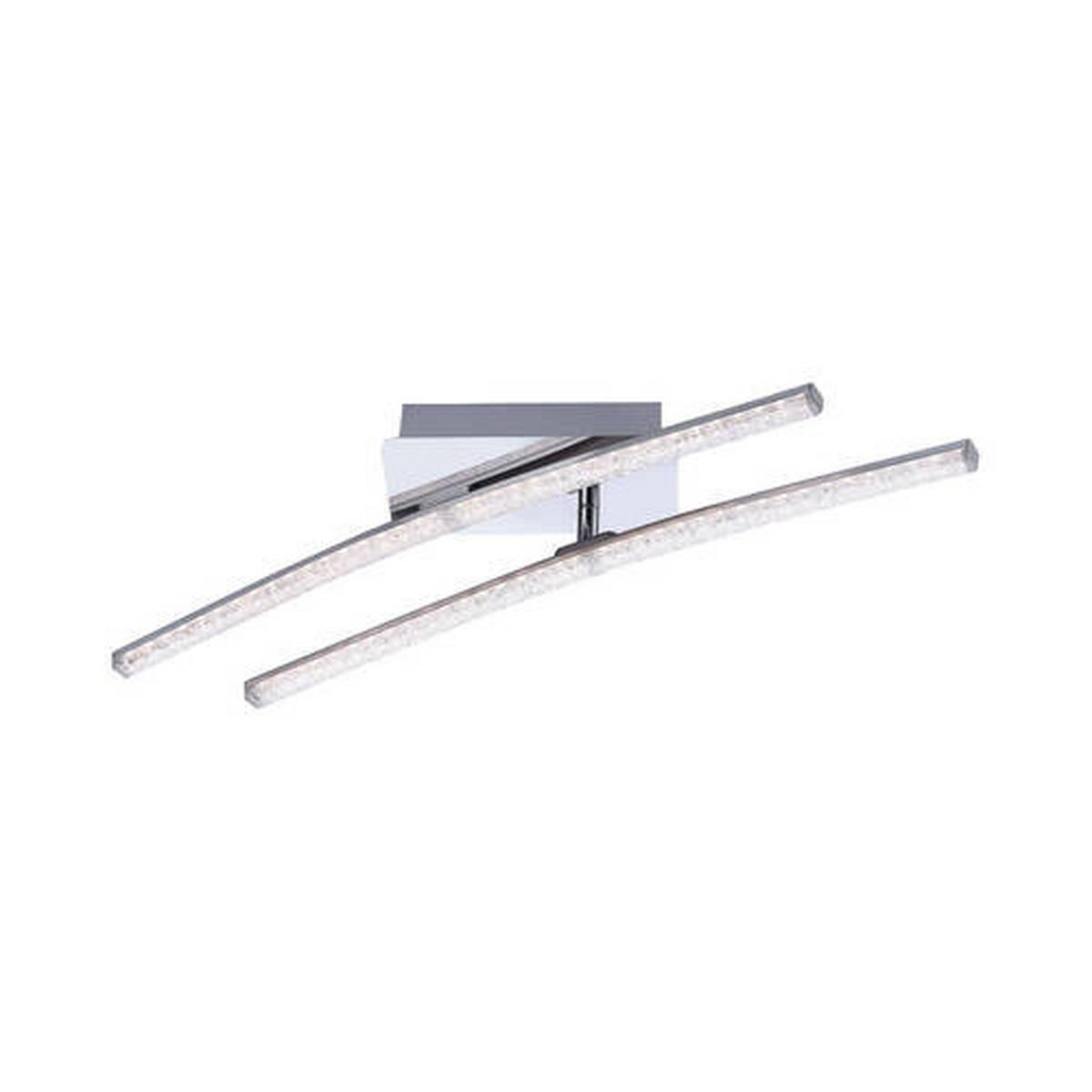 LED-DECKENLEUCHTE Simon 58/51/10 cm  - Chromfarben, Design, Metall (58/51/10cm)