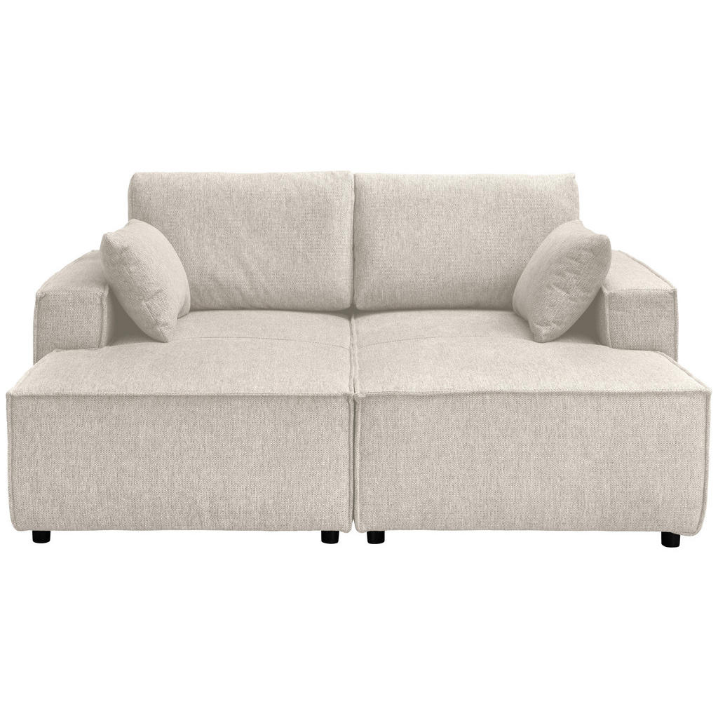 Thumbnail - Livetastic Bigsofa, Beige, Textil, Uni, 4-Sitzer, Füllung: Schaumstoff, 188x86x154 cm, Made in EU, Rücken echt, Wohnzimm...