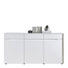 KOMODA SIDEBOARD - bílá/černá, Design, kompozitní dřevo/umělá hmota (179,6/91,3/40cm) - Novel KOMODA SIDEBOARD - bílá/černá, Design, kompozitní dřevo/umělá hmota (179,6/91,3/40cm) - Novel