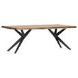 TISCHPLATTE      - Sheeshamfarben, Design, Holz (220/100/5cm) - Landscape