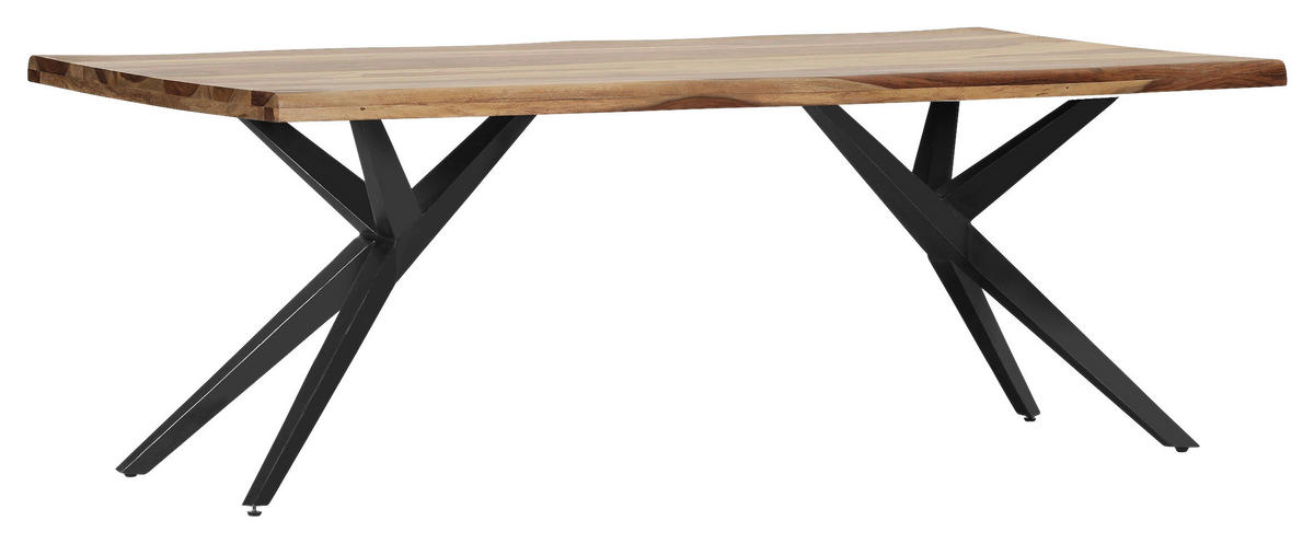 TISCHPLATTE Sheeshamfarben   - Sheeshamfarben, Design, Holz (220/100/5cm) - Landscape