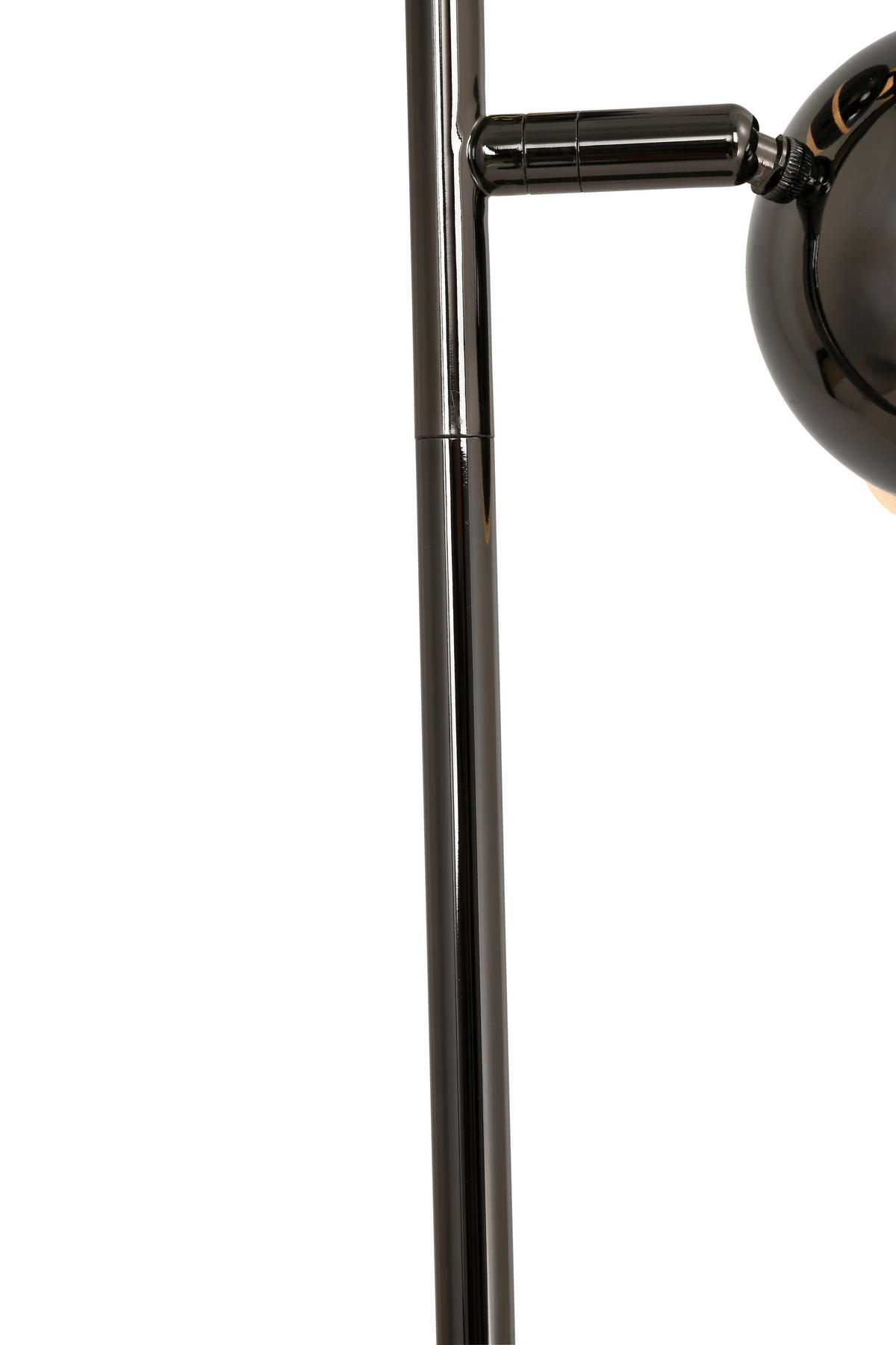 LED-STEHLEUCHTE Biarritz 25/140/25 cm  - Schwarzchrom, Design, Kunststoff/Metall (25/140/25cm)