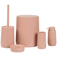 SET MED BADRUMSTILLBEHÖR plast  - rosa, Design, plast - Best Price