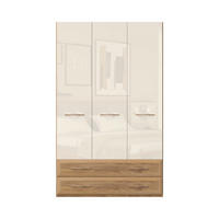 ORMAR SA KLASIČNIM VRATIMA bež  137/224/56 cm  - bež, Dizajnerski, metal/pločasti materijal (137/224/56cm)