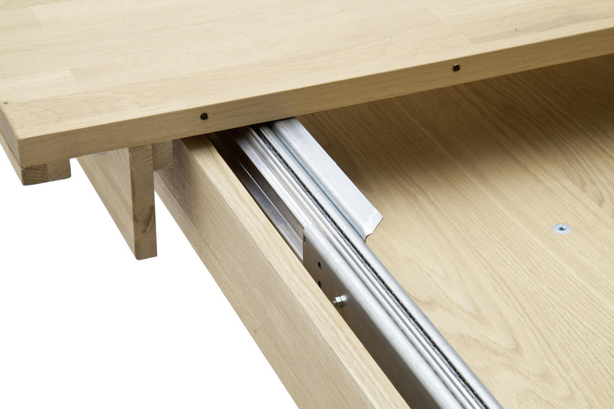 MATBORD i trä, trämaterial 180-230/100/77 cm   - ek Bianco/grå, Design, trämaterial/trä (180-230/100/77cm) - Livetastic