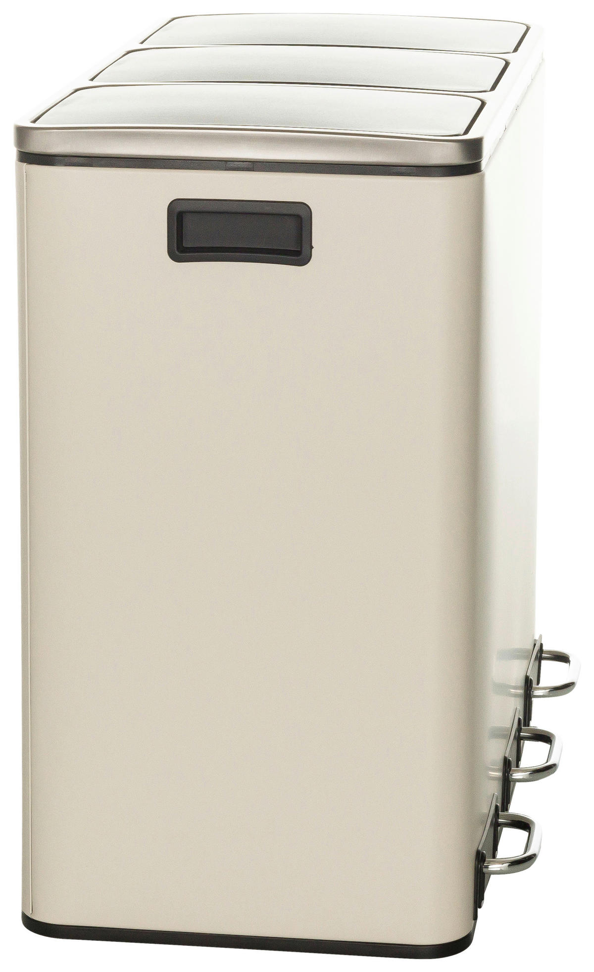 ABFALLSAMMLER 18 L  - Beige/Schwarz, Basics, Kunststoff/Metall (61/56/31,5cm) - MID.YOU