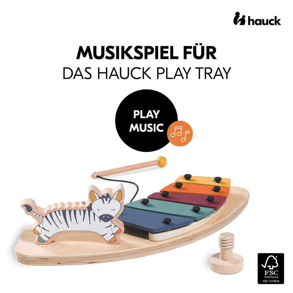MOTORIKSPIEL - Buchefarben, Basics, Holz (37/15/9cm) - Hauck
