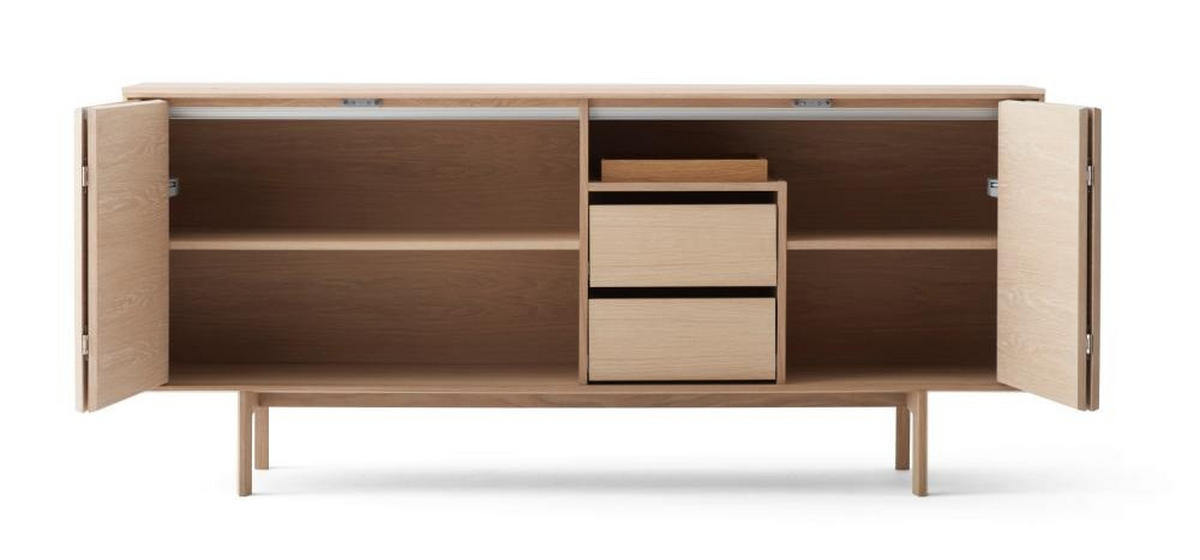 SIDEBOARD  190/85/43 cm 2 låda(or)  - mörkbrun, Design, trä (190/85/43cm) - Skovby
