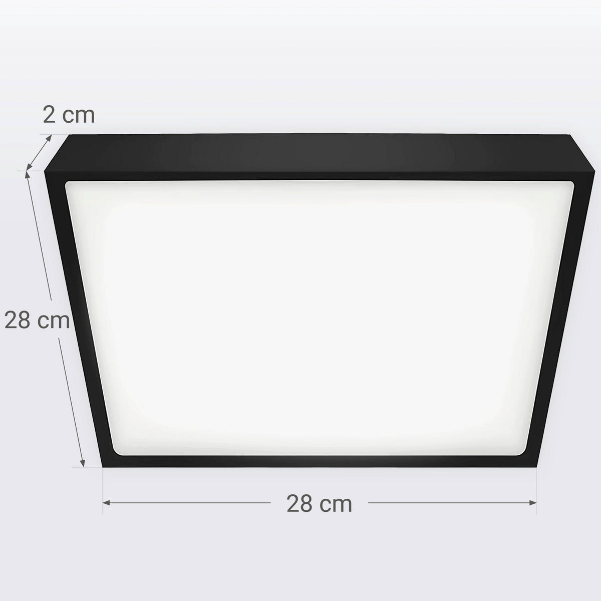 FÜRDŐSZOBAI MENNYEZETI LÁMPA - fehér, Basics, fém (2,5/28/28cm)