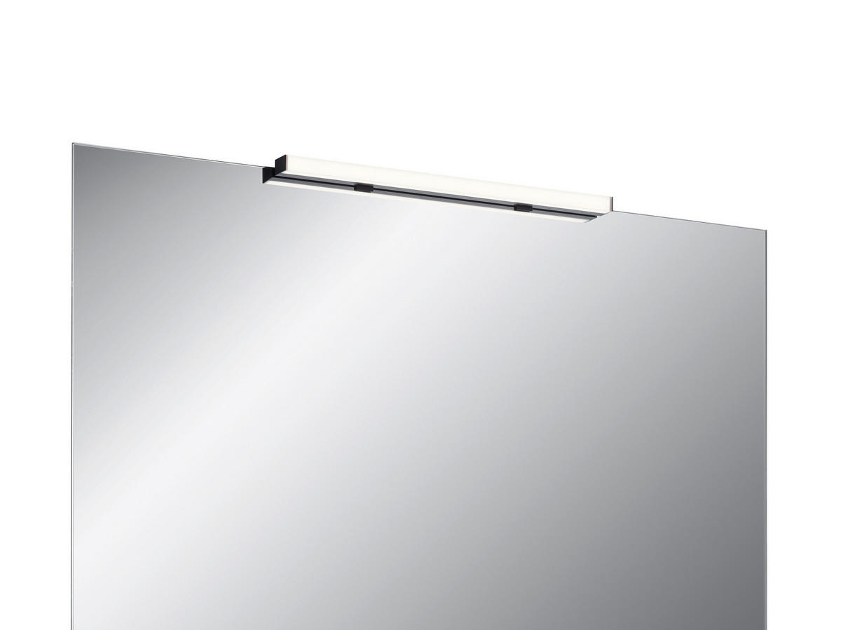 SPIEGELLEUCHTE Lado-S 2.5/60/4.0 cm  - Schwarz, Basics, Metall (2.5/60/4.0cm) - Helestra