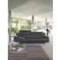 DREISITZER-SOFA Echtleder Schwarz - Chromfarben/Schwarz, Design, Leder/Metall (226/89/92cm) - Rolf Benz