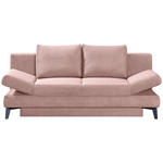 SCHLAFSOFA Cord Altrosa  inkl. Bettkasten, Schlaffunktion, Armteilverstellung  - Schwarz/Altrosa, Design, Textil/Metall (200/85/90cm) - Novel