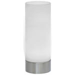 LED-TISCHLEUCHTE 8/21,5 cm   - Weiß/Nickelfarben, Basics, Glas/Metall (8/21,5cm) - Novel