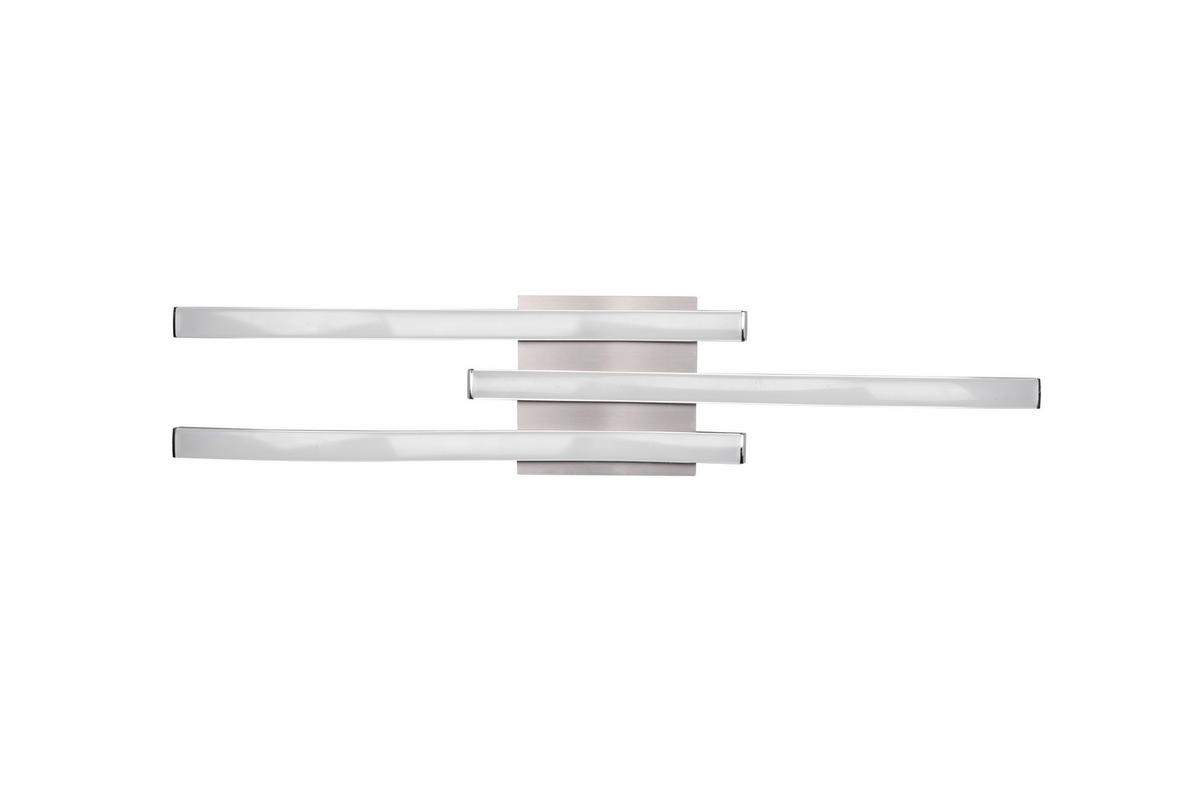 LED SVJETILJKA STROPNA Route  - bijela/boje nikla, Trend, metal/plastika (56/7/12cm)