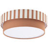 DECKENLEUCHTE  37/13 cm    - Braun/Naturfarben, MODERN, Kunststoff/Textil (37/13cm) - Novel