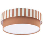 DECKENLEUCHTE  37/13 cm    - Braun/Naturfarben, MODERN, Kunststoff/Textil (37/13cm) - Novel