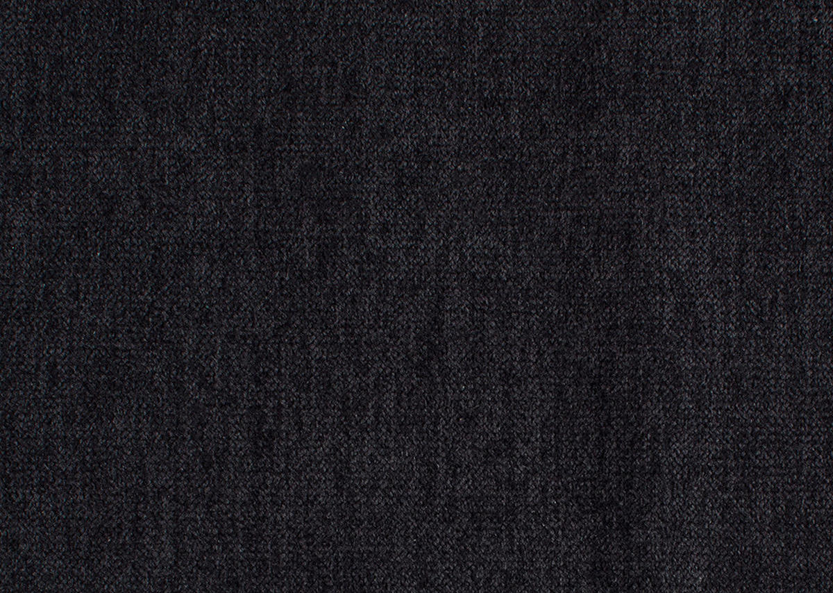 ECKSOFA in Velours Schwarz  254/224 cm  - Schwarz, Design, Kunststoff/Textil (254/224cm) - Stylife