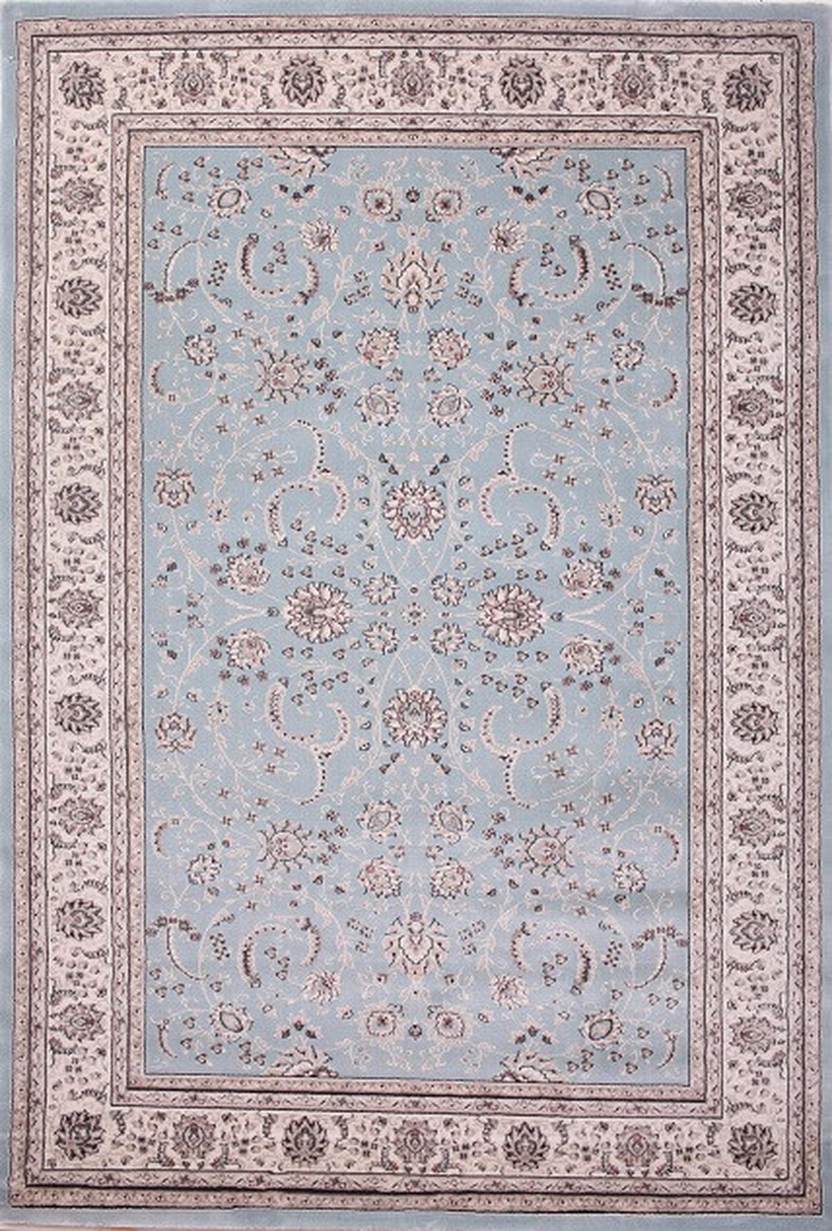 TKANÝ KOBEREC, modrá, šedá, černá - šedá/modrá, Basics, textil (320/420cm)