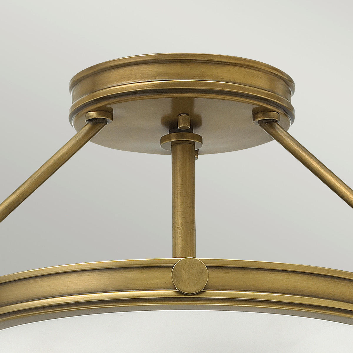DECKENLEUCHTE  41.7/23.1 cm    - Messingfarben, Konventionell, Glas/Metall (41.7/23.1cm) - Elstead Lighting