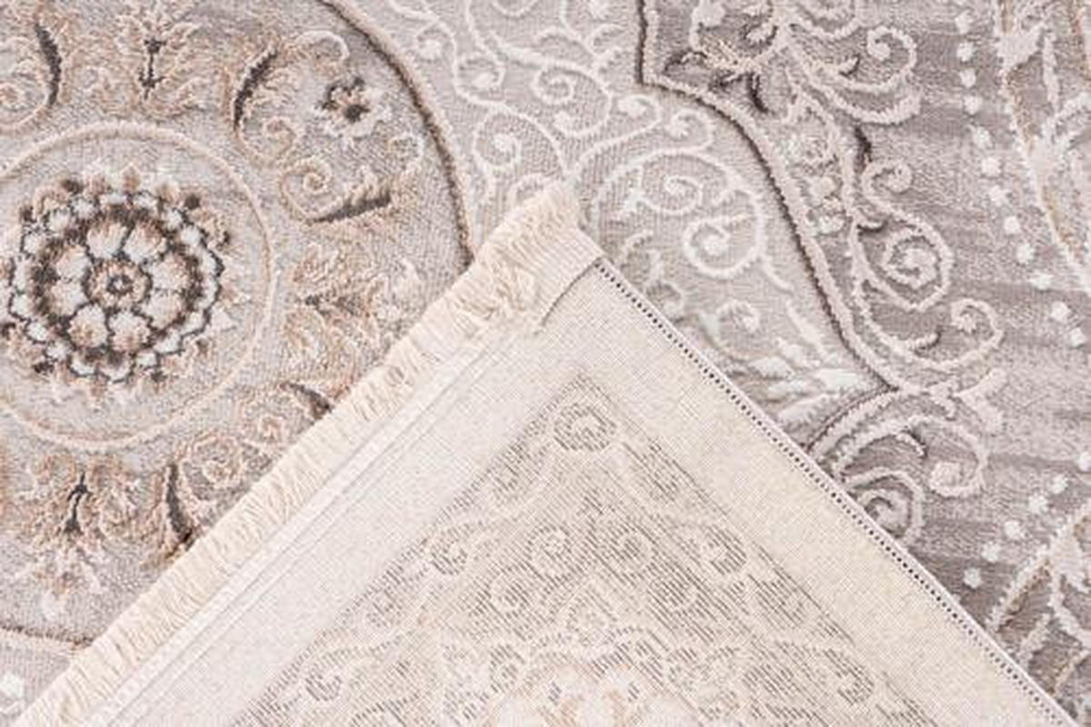 VINTAGE KOBEREC, 80/150 cm, šedá, barvy stříbra - šedá/barvy stříbra, Design, textil (80/150cm)