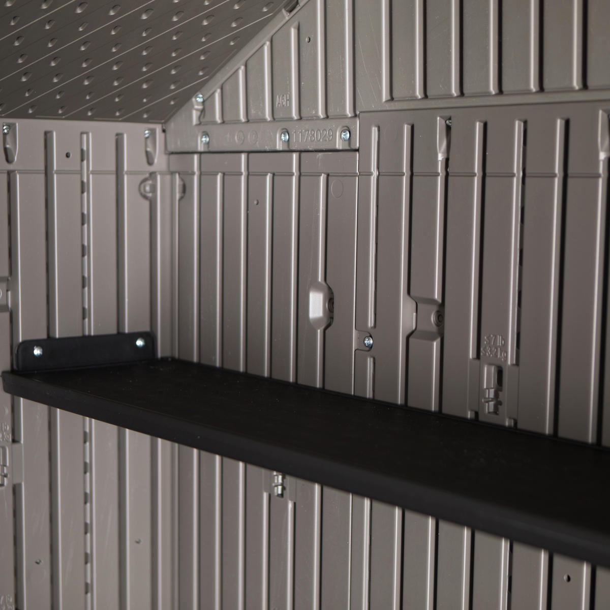 GERÄTEHAUS 305/244/244 cm  - Dunkelgrau, Basics, Kunststoff (305/244/244cm)