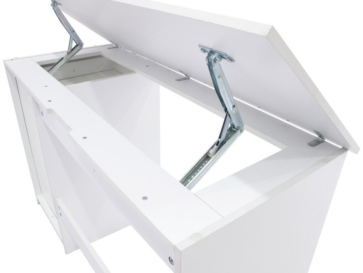 SCHREIBTISCH  in Weiß  - Weiß, MODERN, Holzwerkstoff (120/74/48cm) - MID.YOU