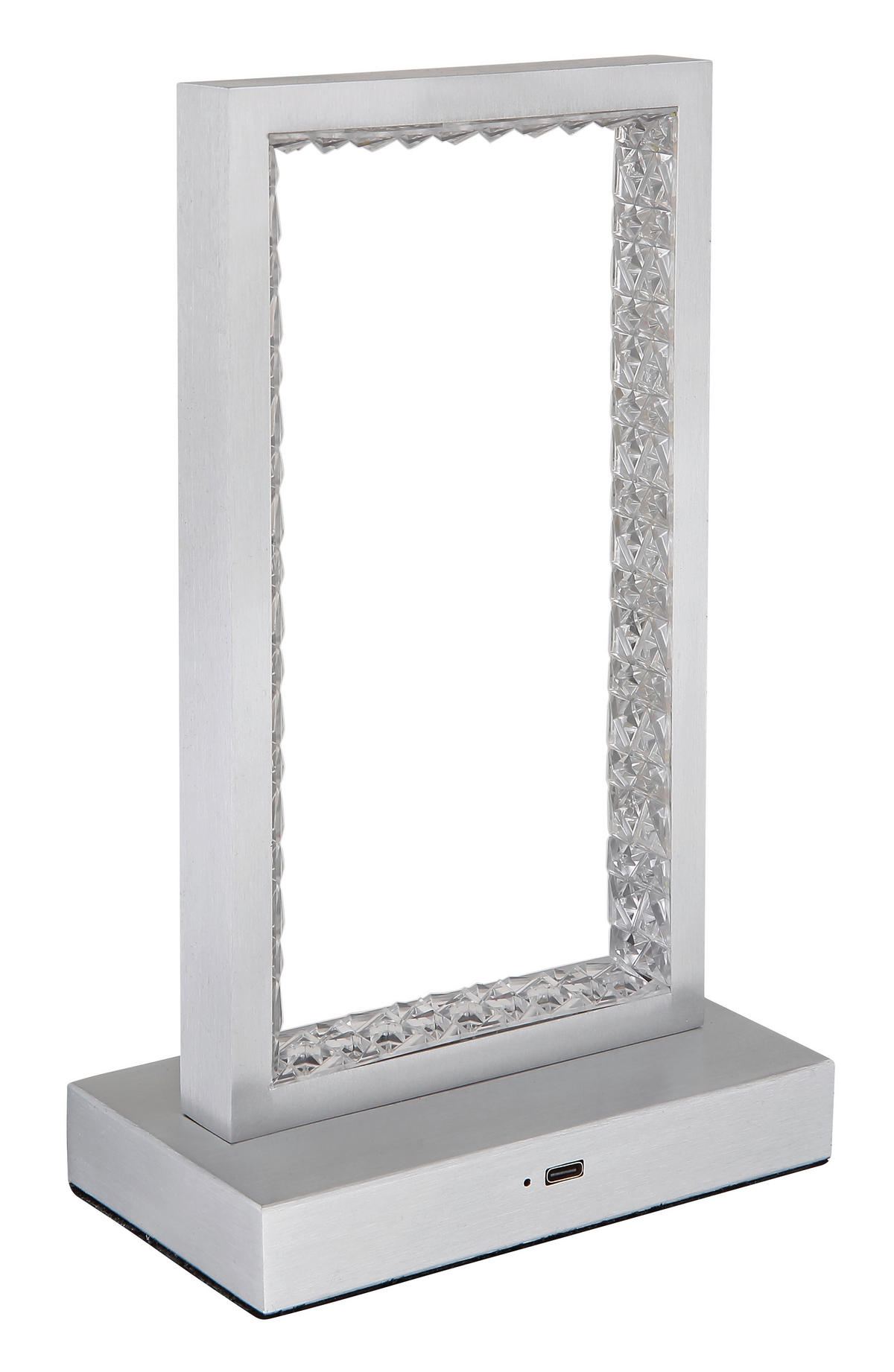 AKKUMULÁTOROS ASZTALI LÁMPA - átlátszó, Design, műanyag/fém (14/7,5/23cm) - Globo