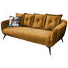 3-SITZER-SOFA in Velours Gelb, Multicolor  - Gelb/Multicolor, MODERN, Holz/Textil (236/94/103cm) - Livetastic