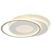 DECKENLEUCHTE 44/48/5 cm   - Chromfarben/Alufarben, Trend, Kunststoff/Metall (44/48/5cm) - Novel