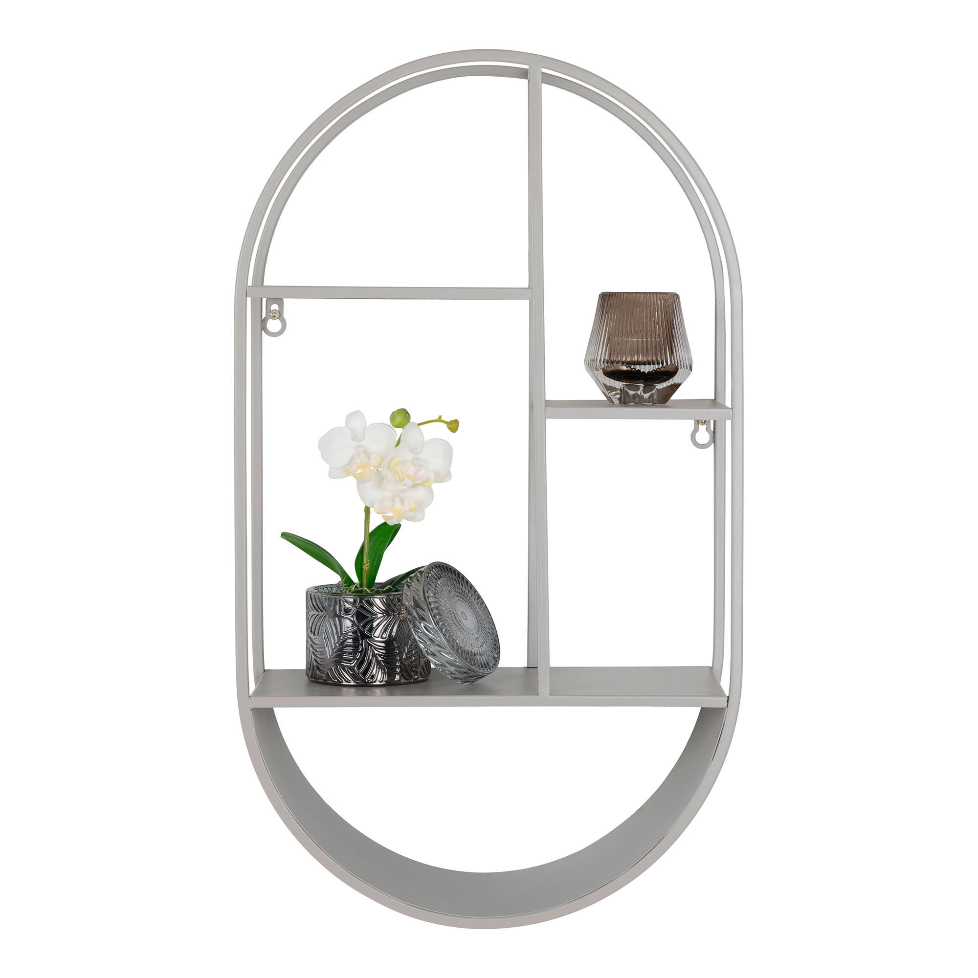 WANDREGAL Grau  - Grau, Design, Metall (35/60/15cm)