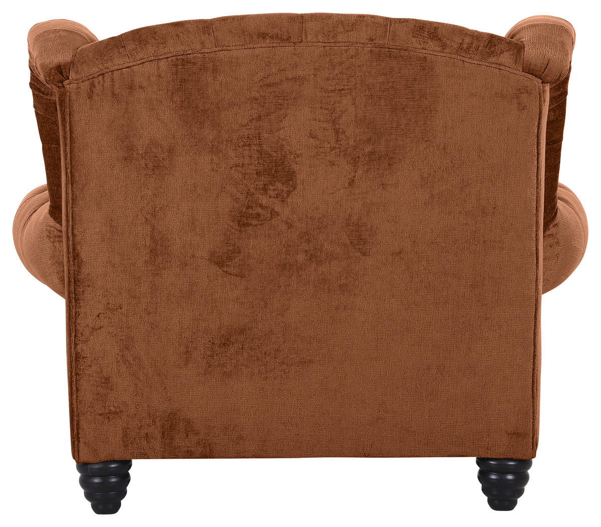 XXL-FÅTÖLJ i textil rostfärgad  - svart/rostfärgad, Design, trä/textil (127/106/149cm) - MID.YOU