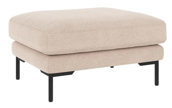 PALL i trä, metall, textil beige  - beige/svart, Klassisk, metall/trä (84/45/64cm) - Rowico