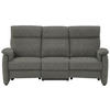 TRAPEZSOFA in Flachgewebe Graubraun  - Graubraun/Schwarz, KONVENTIONELL, Textil/Metall (219/107/97cm) - Pure Home Comfort