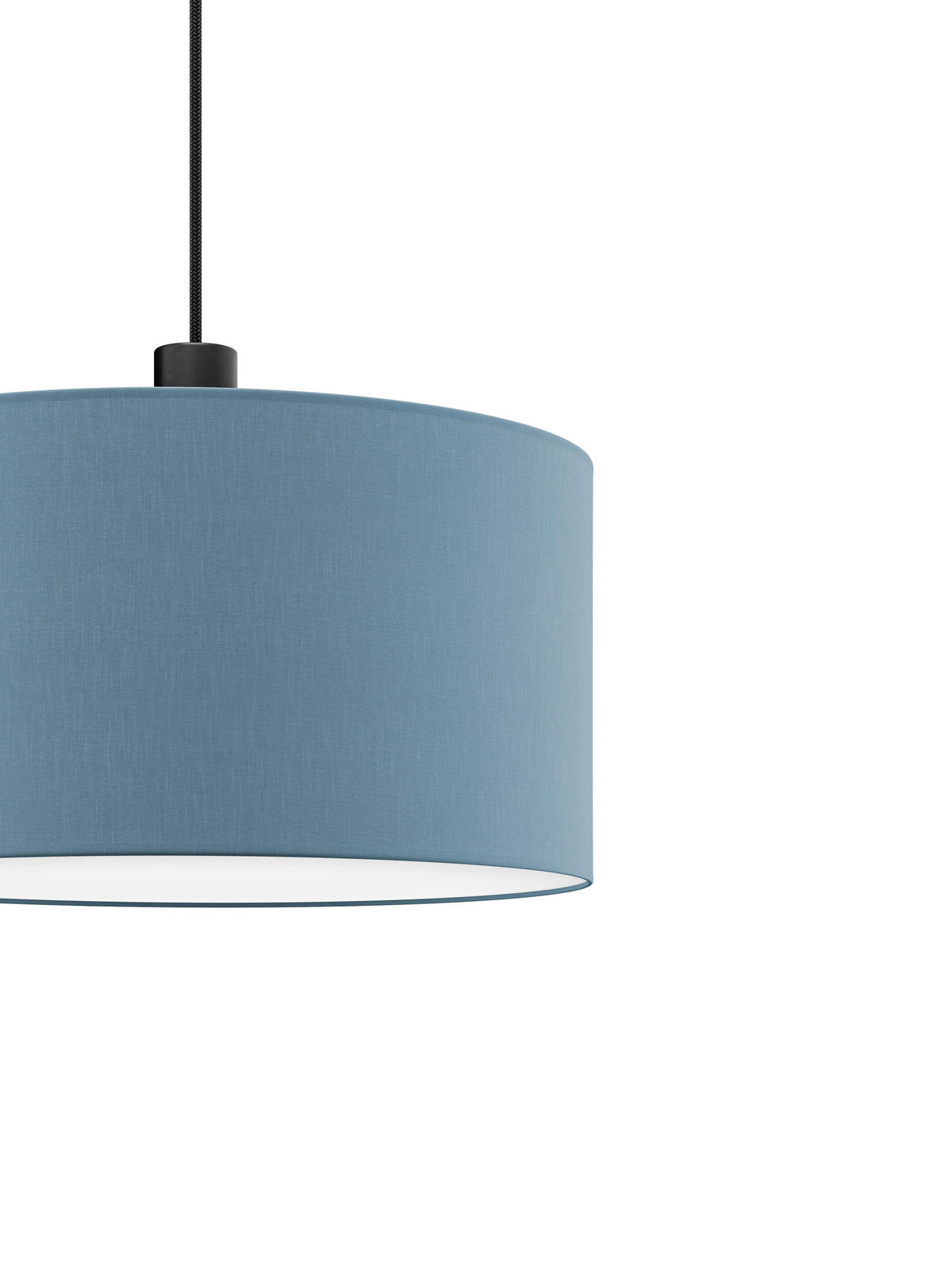FÜGGŐLÁMPA 50/130 cm  - kék, Basics, műanyag/textil (50/130cm)