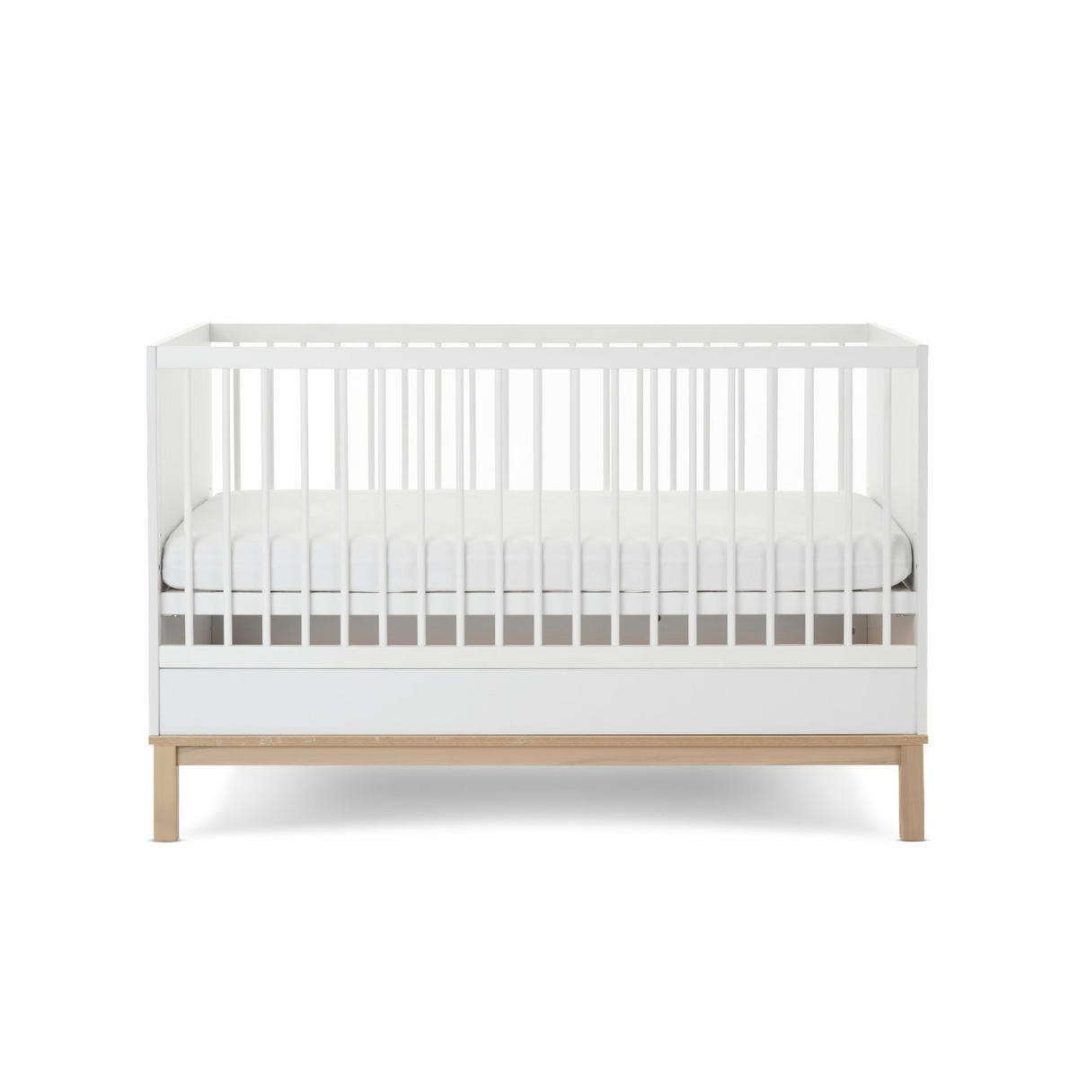 GITTERBETT Astrid 140/70 cm  - Naturfarben/Weiß, Basics, Naturmaterialien/Holz (140/70cm) - FAKTUM