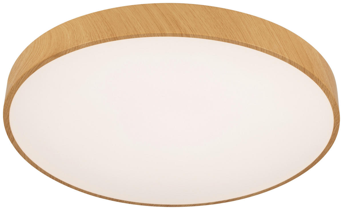 LED-DECKENLEUCHTE - Naturfarben/Weiß, Trend, Kunststoff/Metall (50/13cm) - Novel