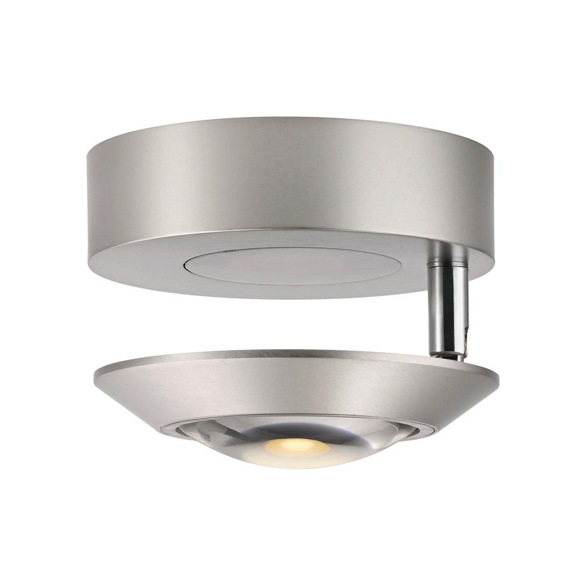LED-DECKENLEUCHTE Oculis 26/21/20 cm   - Alufarben, MODERN, Glas/Kunststoff (26/21/20cm) - Neuhaus PURE