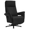 RELAXSESSEL in Leder Schwarz  - Schwarz, Design, Leder/Metall (83/112/87-174cm) - Valdera