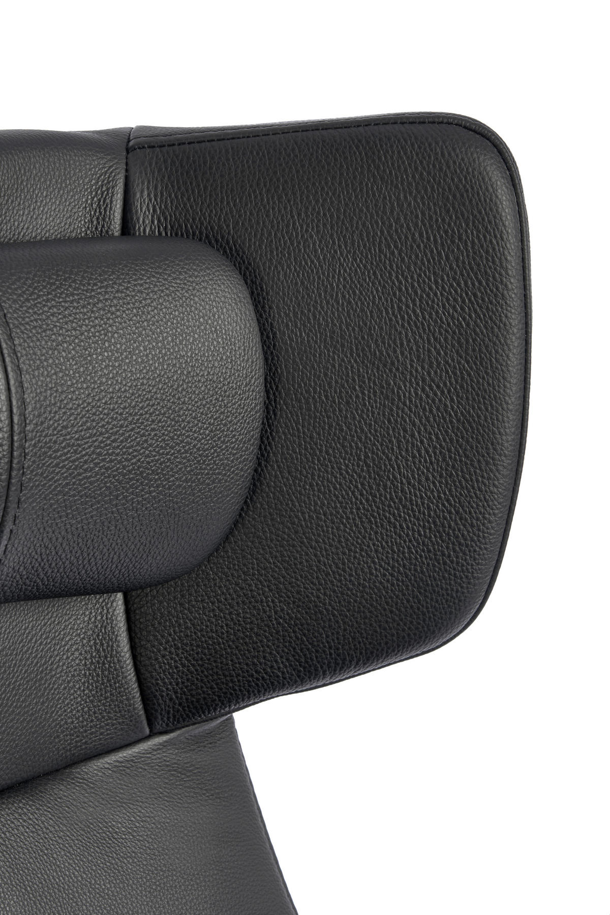 RELAXSESSEL in Leder Schwarz  - Schwarz, Design, Leder/Metall (73/110/83cm) - Conform