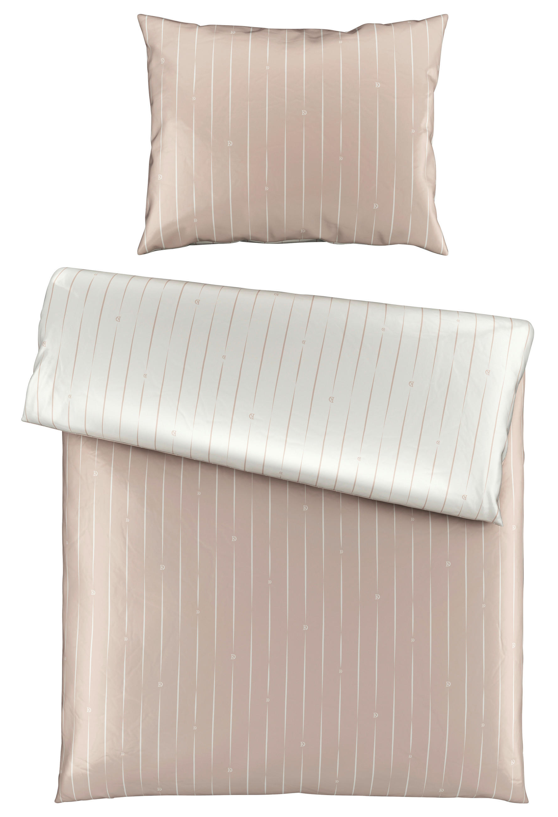 Dieter Knoll OBOUSTRANNÉ POVLEČENÍ, satén, béžová, 140/200 cm