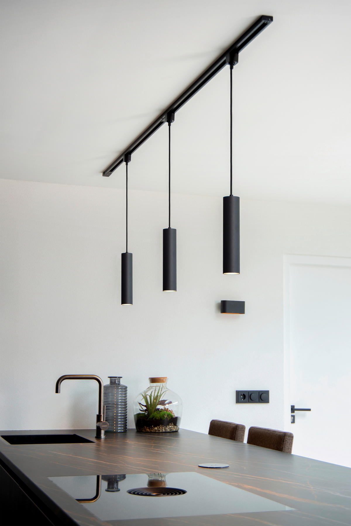 SCHIENENSYSTEM Track 5.6/5.6/155 cm   - Schwarz, Basics, Metall (5.6/5.6/155cm) - Lucide