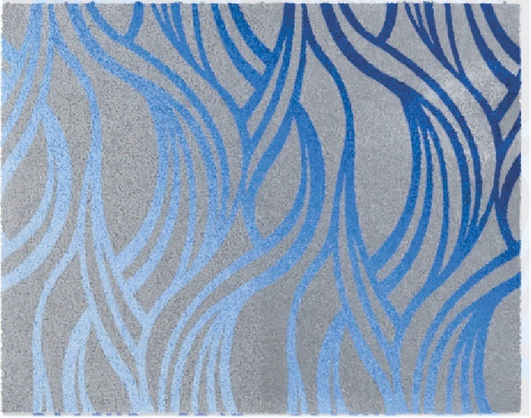 BIDET-VORLEGER Blau 50/60 cm  - Blau, Design, Kunststoff/Textil (50/60cm) - Grund