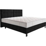 BOXSPRINGBETT 160/220 cm  in Graphitfarben  - Schwarz/Graphitfarben, KONVENTIONELL, Textil/Metall (160/220cm) - Esposa