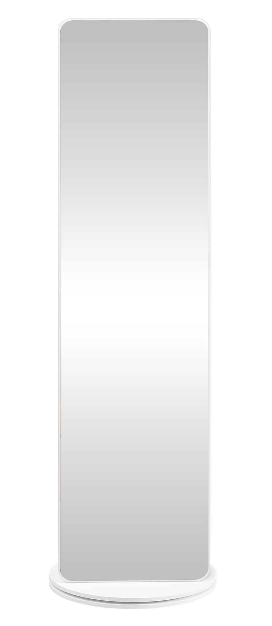 STANDSPIEGEL 45/163/45 cm  - Weiß, Trend, Glas/Holzwerkstoff (45/163/45cm) - Boxxx