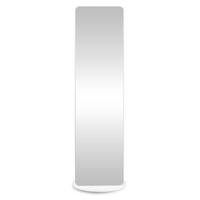 STANDSPIEGEL 45/163/45 cm  - Weiß, Trend, Glas/Holzwerkstoff (45/163/45cm) - Boxxx