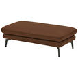 3-SITZER-SOFA in Leder Hellbraun  - Hellbraun/Schwarz, Design, Leder/Metall (222/86/104cm) - Dieter Knoll